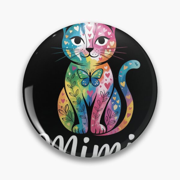 Artikelvorschau, Mimi Floral Cat Oma Katzenliebhaberin entworfen und verkauft von KotexTemu.