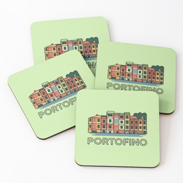 Item preview, Portofino Harbour Houses Minimal Travel Design designed and sold by Timeless Design.
