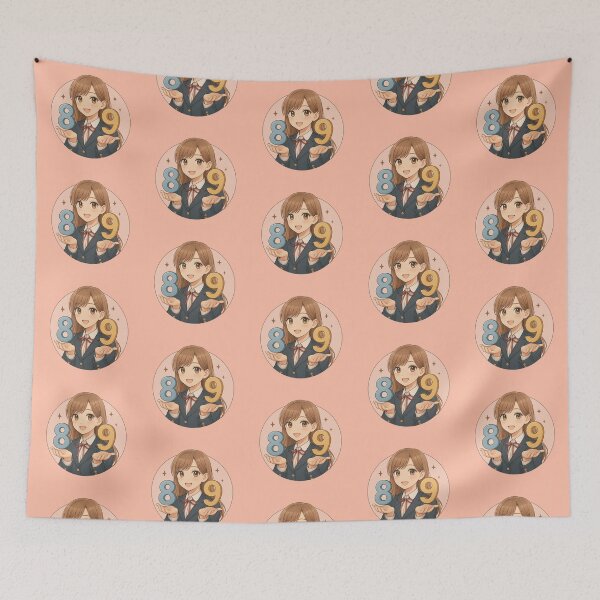 Item preview, Himeno Ai × 89 Not 67 Original JK Shoujo Anime Girl Number Illustration designed and sold by Mog Mog Eatalot – Tokyo x A’dam Mashup.