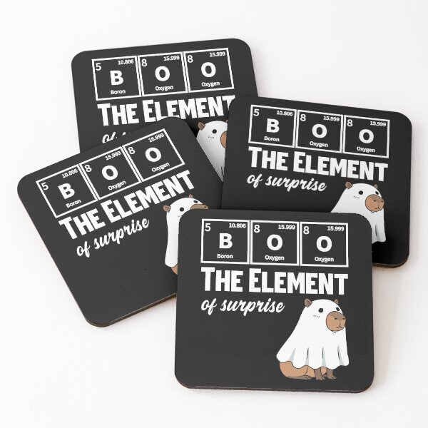 Item preview, Boo The Element Of Surprise Capybara Ghost Funny Science Design designed and sold by KnotQualified.