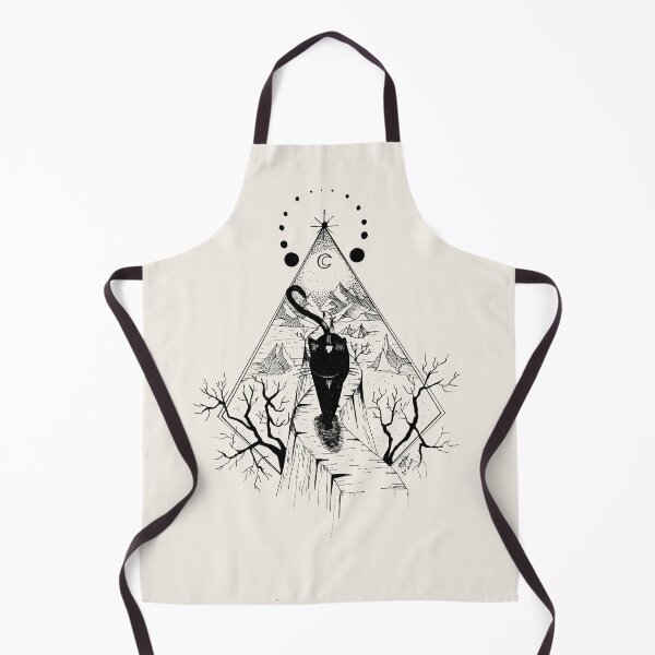 Item preview, Hand Drawn Mystical Cat Portal with Sacred Geometry designed and sold by NNAANN.