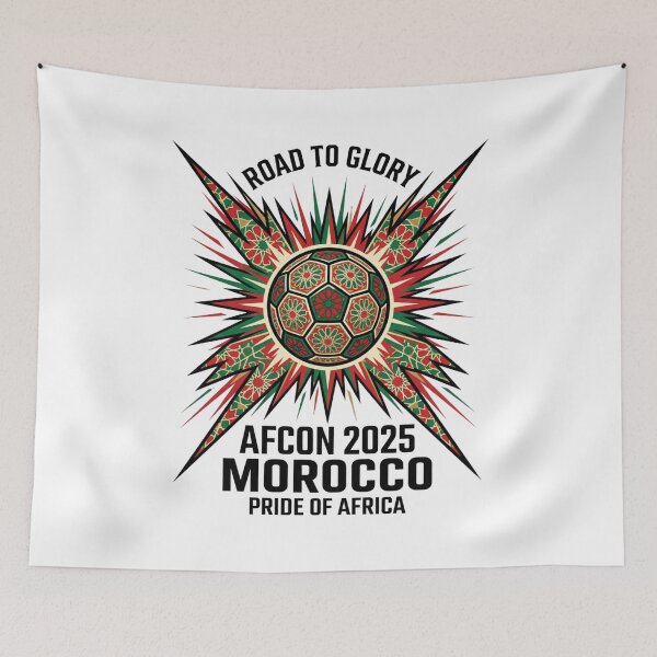 Item preview, AFCON 2025 Morocco – Road to Glory | Pride of Africa Football Design designed and sold by Aria_seojin.