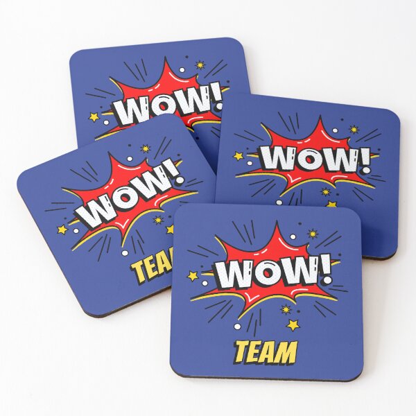 Item preview, WOW TEAM Comic Book Design designed and sold by JusTiceT-shirts.