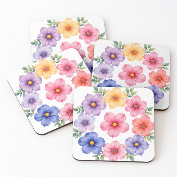 Item preview, Watercolor Floral Mosaic - Floral Fantasy designed and sold by Petalandfur.
