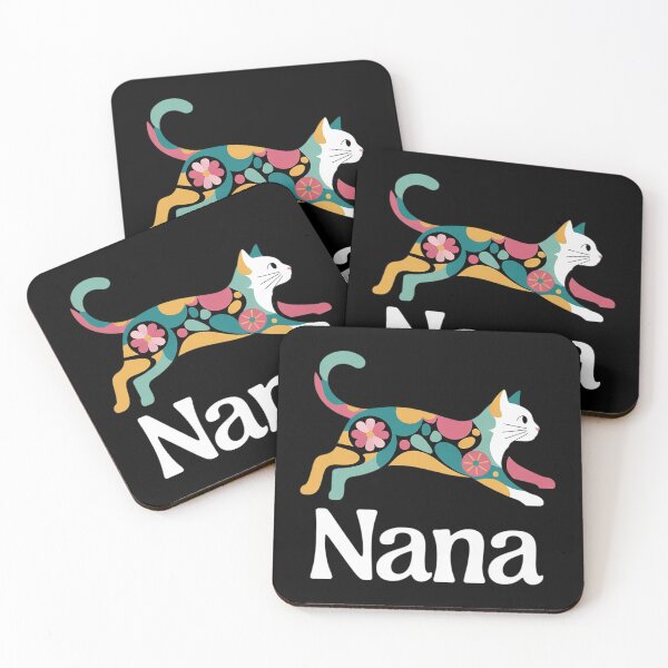 Item preview, Nana Floral Cat Grandma Cat Lover  designed and sold by KotexTemu.