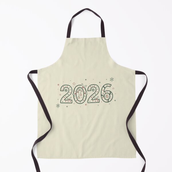Item preview, 2026 Christmas Design | Minimalist Holiday Numbers with Cute Decorations designed and sold by Xatutik.art.