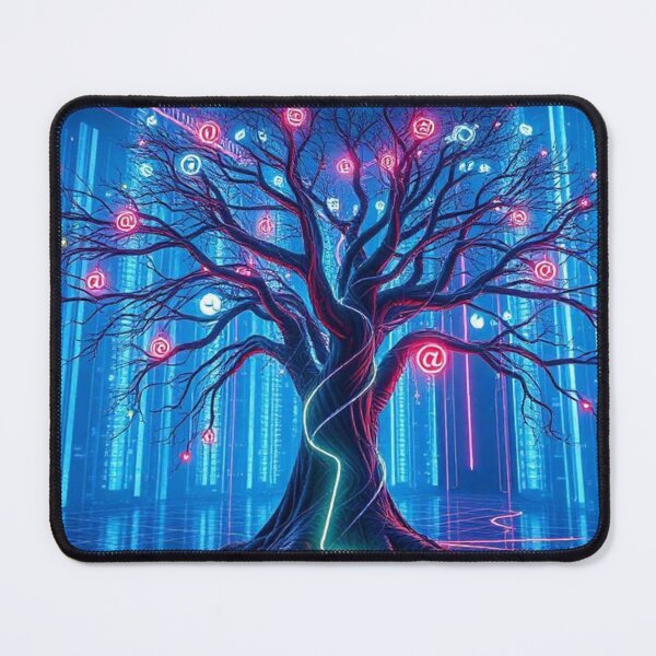 Item preview, Digital Neon Tree of Connectivity designed and sold by Wonderful Designs.