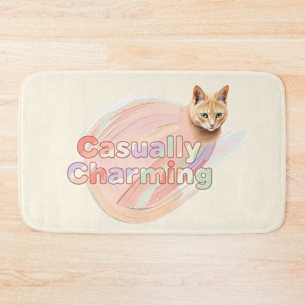 Item preview, Casually Charming Cat Aesthetic - Pastel Brush Stroke Design designed and sold by MCT-GALLERY.
