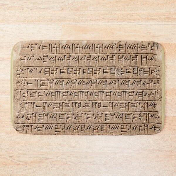 Item preview, Ancient Cuneiform tablet script designed and sold by JacquiTaylorArt.