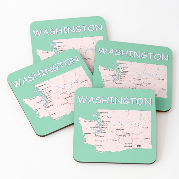 Item preview, Vintage Washington State Map | Evergreen City & Pacific Northwest Roads T-Shirt designed and sold by mashmosh.