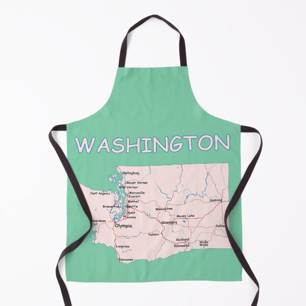 Item preview, Vintage Washington State Map | Evergreen City & Pacific Northwest Roads T-Shirt designed and sold by mashmosh.