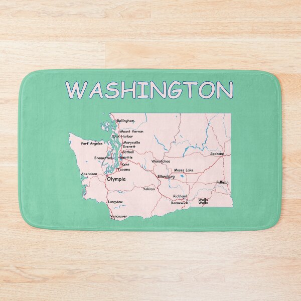 Item preview, Vintage Washington State Map | Evergreen City & Pacific Northwest Roads T-Shirt designed and sold by mashmosh.