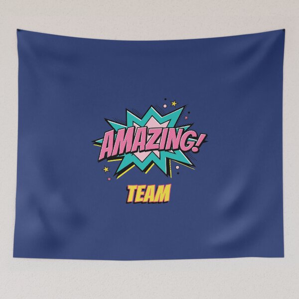 Item preview, AMAZING TEAM Comic Book Design designed and sold by JusTiceT-shirts.