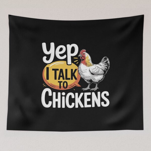 Item preview, Yep I Talk To Chickens - Funny Chicken Lover Farming  designed and sold by InspiredFoul.