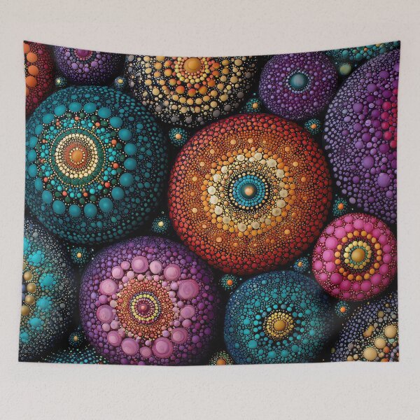 Item preview, mandala-patterned dots designed and sold by thewandswant.