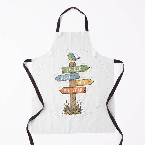 Item preview, Whimsical Birding Sign Sticker- Feeder, Nest, Hide, Big Year Arrows designed and sold by NatureNookTees.