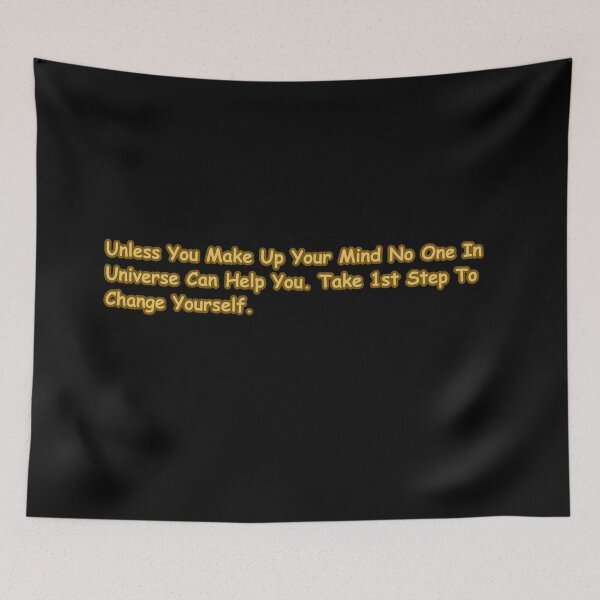 Item preview, Make Up Your Mind – Change Yourself First Motivation Quote designed and sold by CapriCreatives.