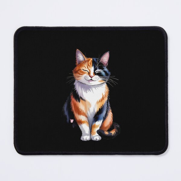 Item preview, Smiling Calico Cat Cute Floral Kitten Cartoon Kitty Outdoors  designed and sold by KotexTemu.