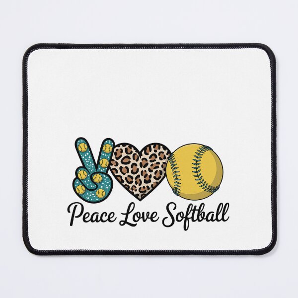 Item preview, Peace Love Softball designed and sold by HeinzanoWeno.
