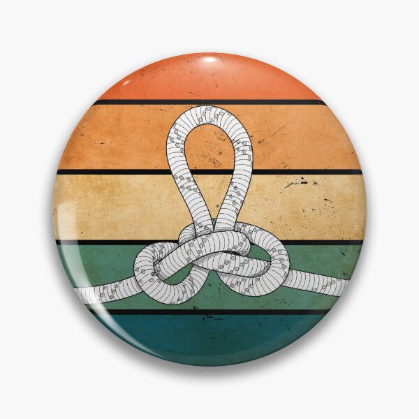 Item preview, Bold Alpine Butterfly on a retro runset Rope access Rock Climbing Knot  designed and sold by KnotQualified.