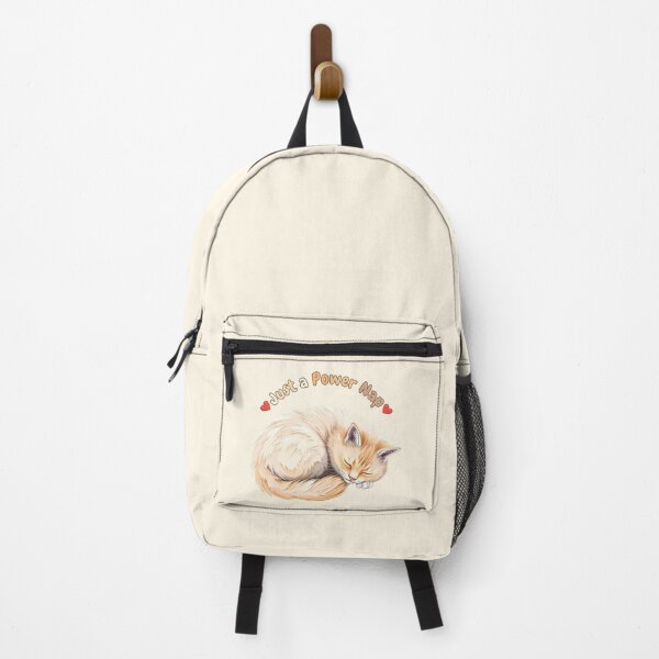 Item preview, Just A Power Nap - Cute Fluffy Sleeping Cat Design designed and sold by MCT-GALLERY.