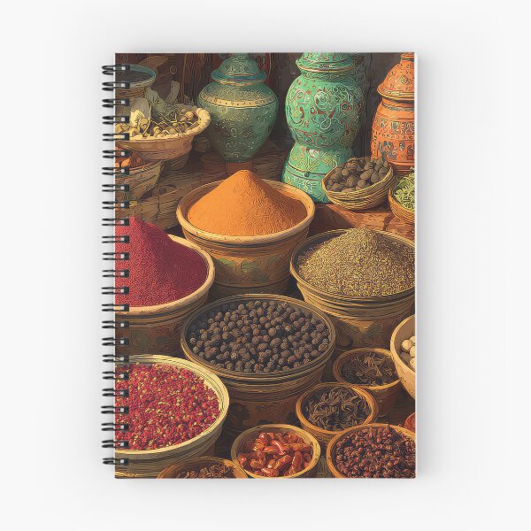 Item preview, colorful spice market stall designed and sold by thewandswant.