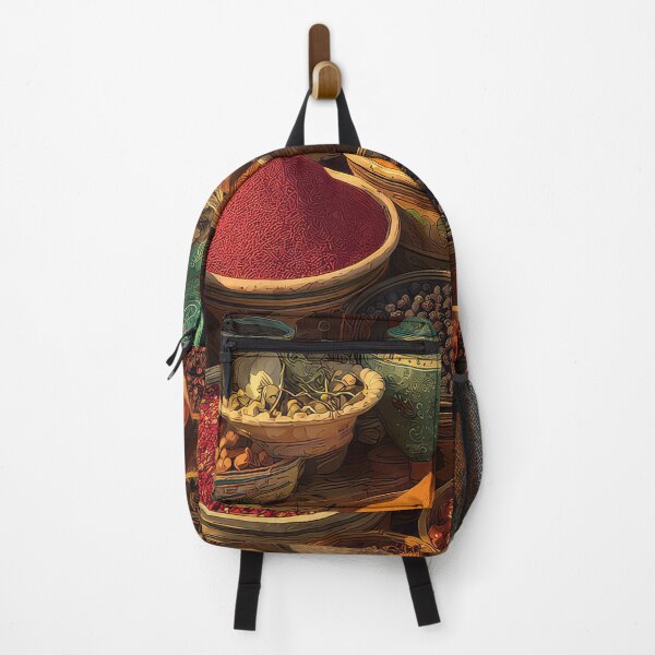 Item preview, colorful spice market stall designed and sold by thewandswant.