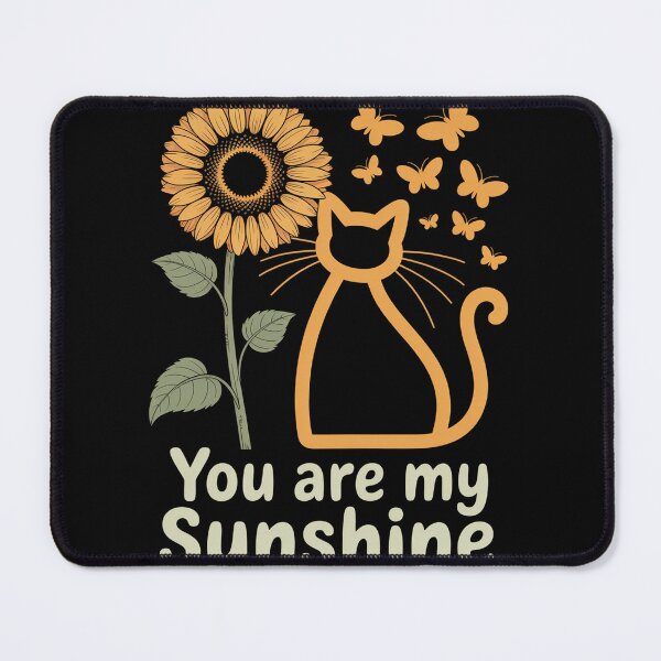 Item preview, Sitting Yellow Kitten Sunflower Fragrance Butterfly designed and sold by SiegridOffical.