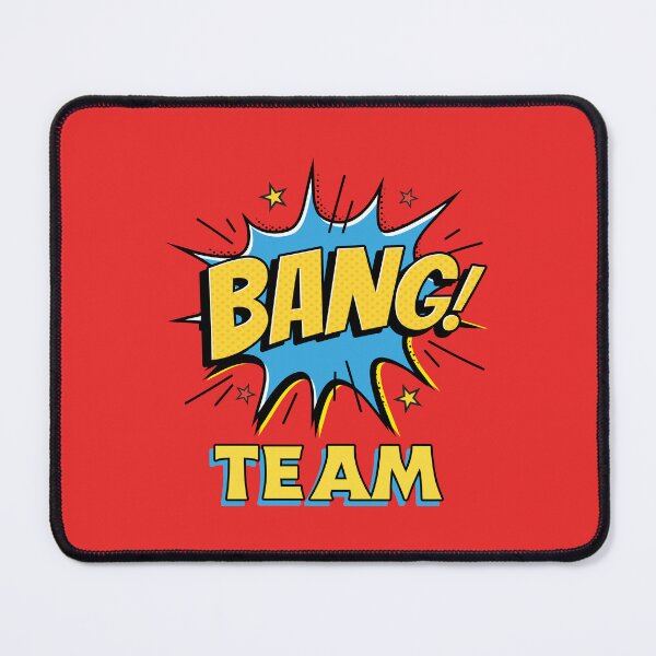 Item preview, BANG TEAM Comic Book Design designed and sold by JusTiceT-shirts.