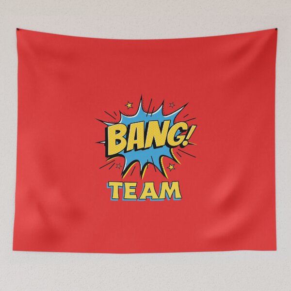 Artikelvorschau, BANG TEAM Comic-Design entworfen und verkauft von JusTiceT-shirts.