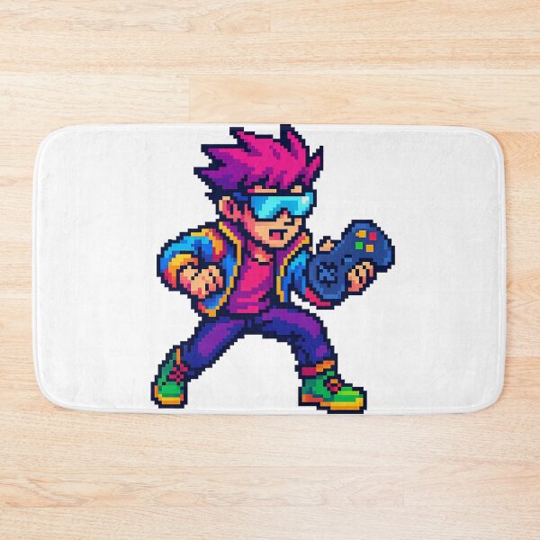 Item preview, Retro Pixel Gamer with Controller designed and sold by Khatare.