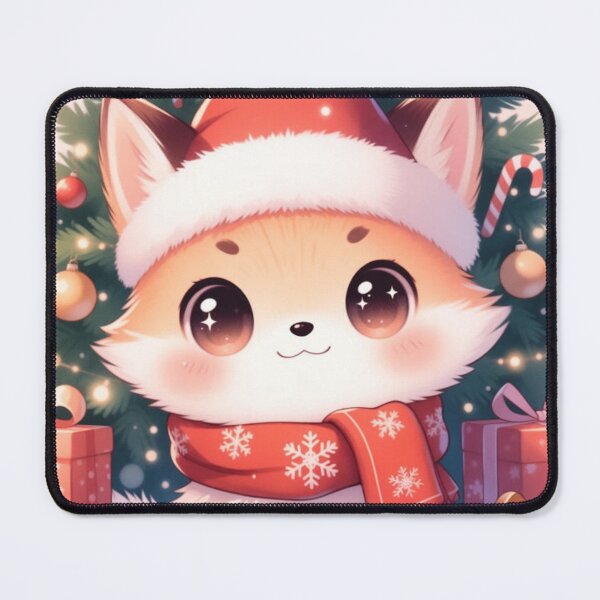 Item preview, Adorable Holiday Kawaii Fox Illustration designed and sold by ChinzorigBAY.