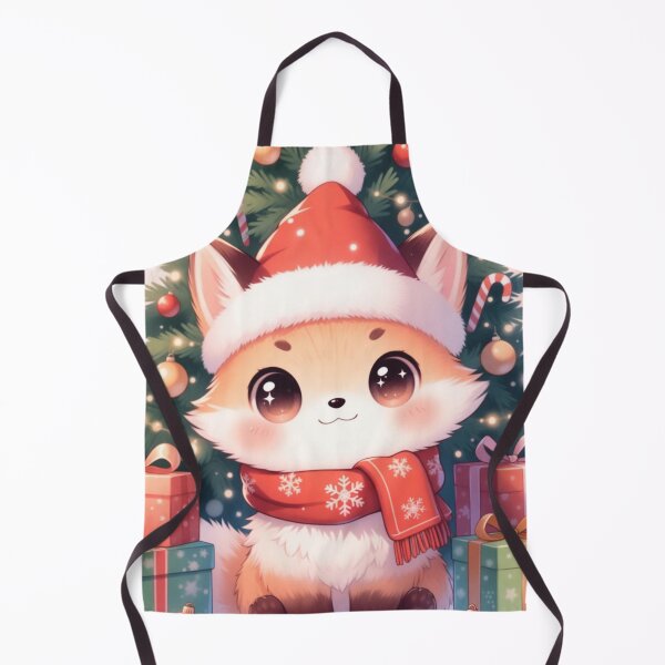 Item preview, Adorable Holiday Kawaii Fox Illustration designed and sold by ChinzorigBAY.