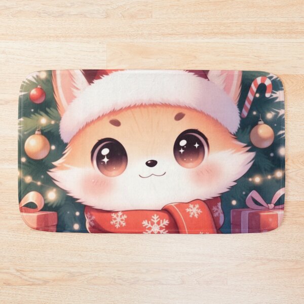 Item preview, Adorable Holiday Kawaii Fox Illustration designed and sold by ChinzorigBAY.