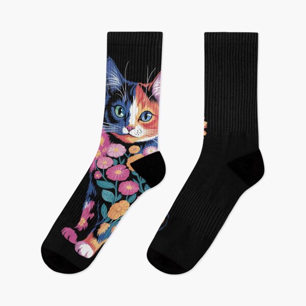 Item preview, Stunning Cat in Wildflowers Cottagecore Aesthetic Cat Lover  designed and sold by KotexTemu.