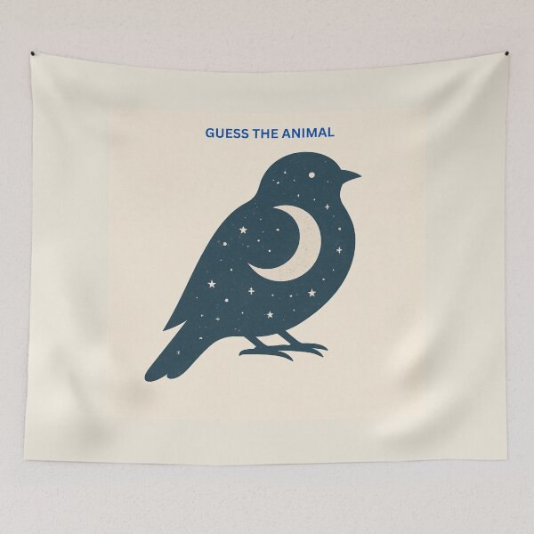 Item preview, Nightjar Art – Guess the Animal Wildlife Illustration designed and sold by GeoWild Designs.
