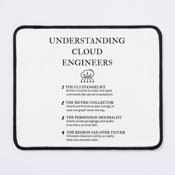 Item preview, Understanding Cloud Engineers – Tech Humor Prints designed and sold by PsyFlow35.