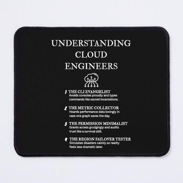 Item preview, Understanding Cloud Engineers – Tech Humor Prints – Black designed and sold by PsyFlow35.