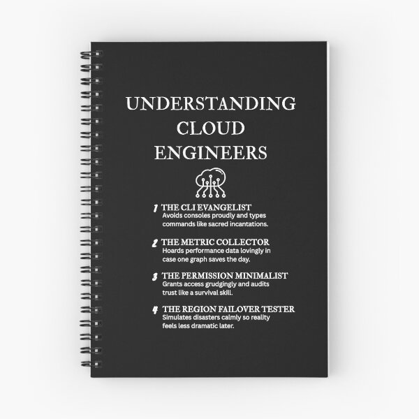 Item preview, Understanding Cloud Engineers – Tech Humor Prints – Black designed and sold by PsyFlow35.