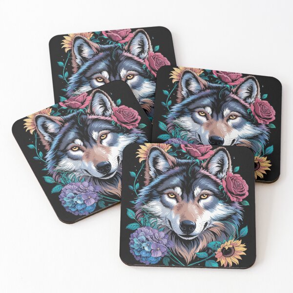 Item preview, The Norse Floral Wolf Monstrous Wolf Norse  designed and sold by KotexTemu.