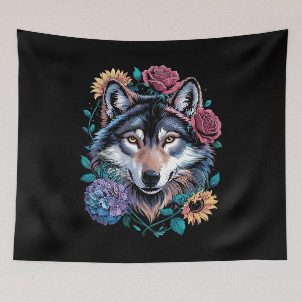 Item preview, The Norse Floral Wolf Monstrous Wolf Norse  designed and sold by KotexTemu.
