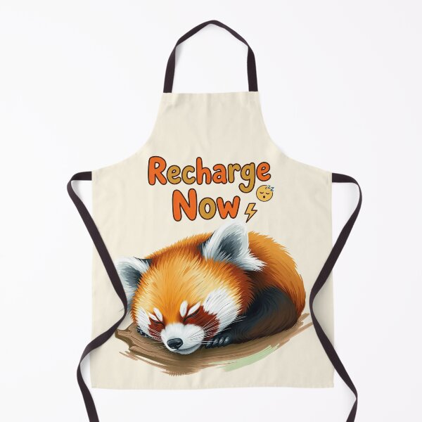 Item preview, Recharge Now Panda - Cute Sleeping Red Panda for Energy designed and sold by MCT-GALLERY.