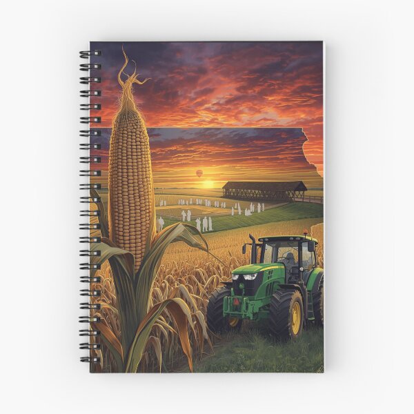 Item preview, Iowa Pride Farm Sunset - Corn Fields, Tractor & Covered Bridge Silhouette designed and sold by TitanRN.