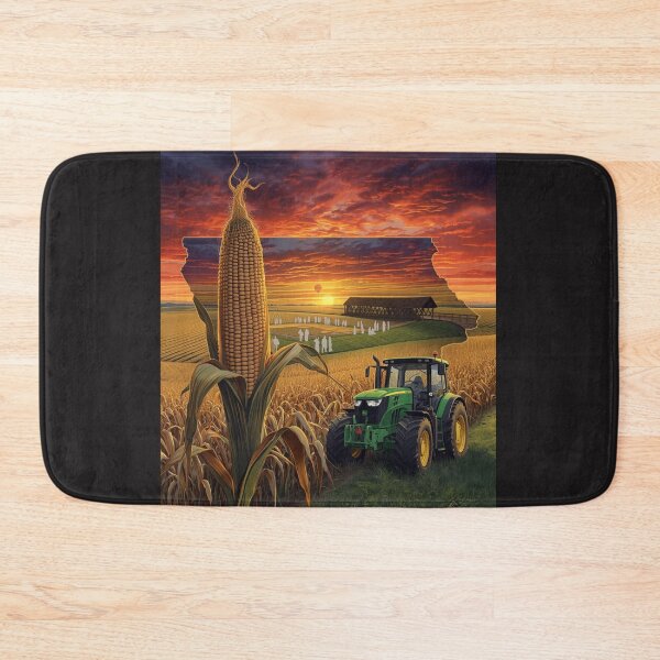 Item preview, Iowa Pride Farm Sunset - Corn Fields, Tractor & Covered Bridge Silhouette designed and sold by TitanRN.