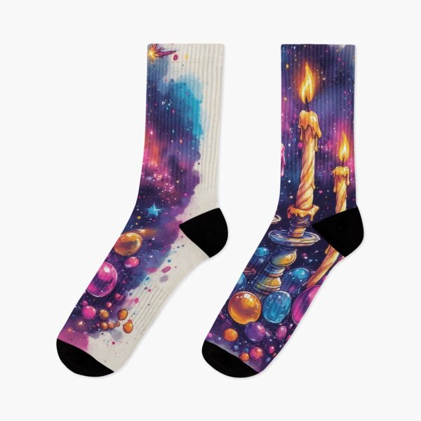 Item preview, Candlelight in a cosmic watercolor universe designed and sold by Mianku | Für das Leben.