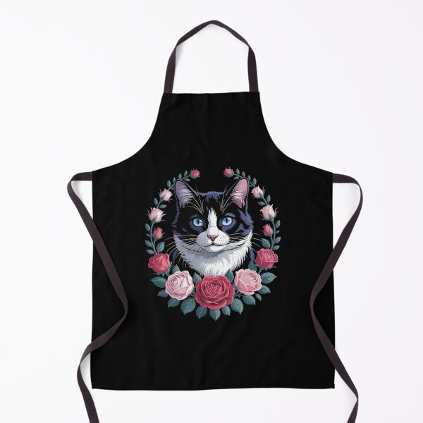 Item preview, Tuxedo Cat Flower Cute Rose Floral Cat Lover Men Women  designed and sold by KotexTemu.