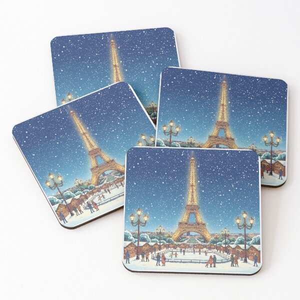 Item preview, Christmas - Paris at Christmas poster, Eiffel Tower designed and sold by PYXOO.