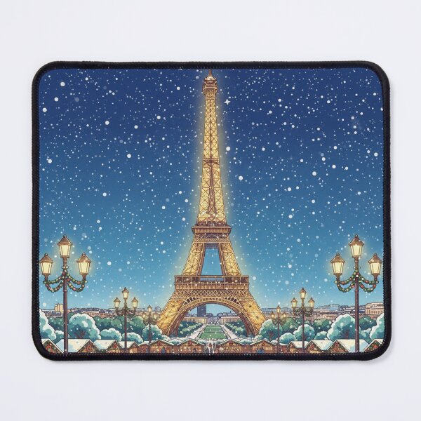 Item preview, Christmas - Paris at Christmas poster, Eiffel Tower designed and sold by PYXOO.
