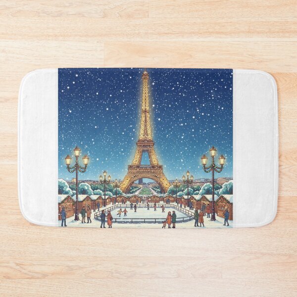Item preview, Christmas - Paris at Christmas poster, Eiffel Tower designed and sold by PYXOO.
