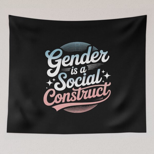 Item preview, Gender Is A Social Construct Transgender Non-Binary Queer designed and sold by FadeOfThrone.